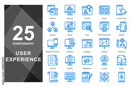 A collection of core UI components representing foundational UX elements.