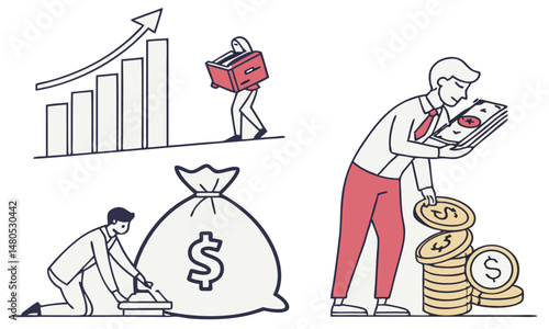 business man and financial crisis