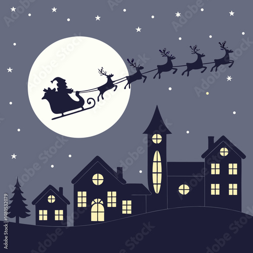 santa claus on the roof