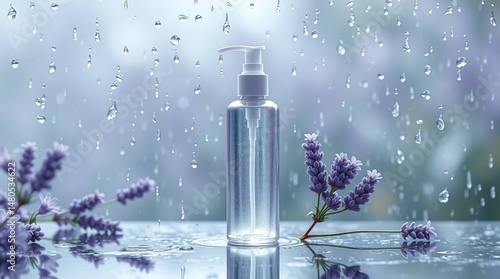 facial skincare bottle mockup