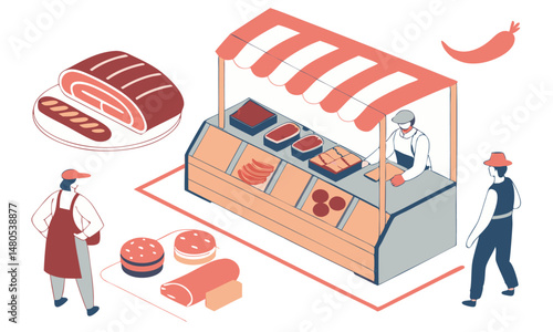 set of shop icons for sale