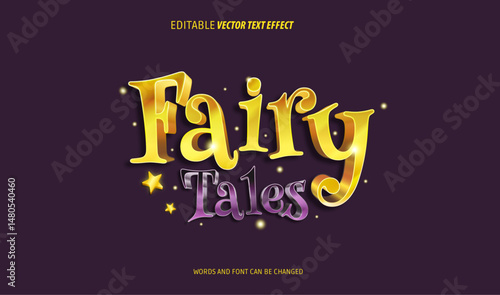 fairy tales editable text effect