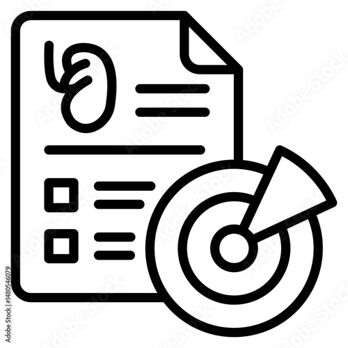 Scan Report line icon