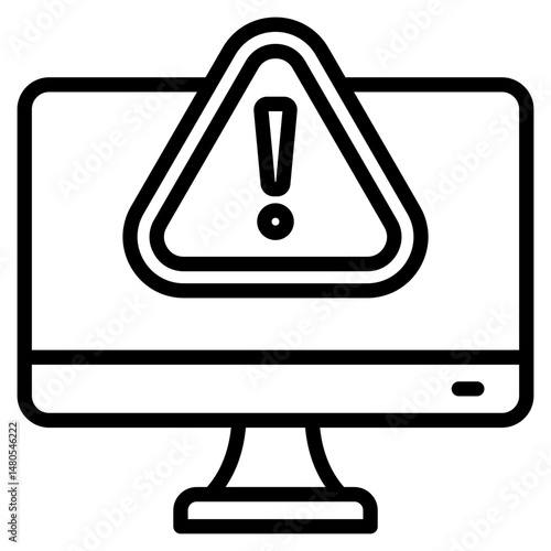 Virus Alert line icon