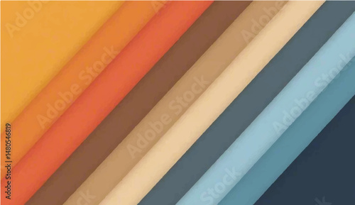 Colorful striped abstract background with retro textured design