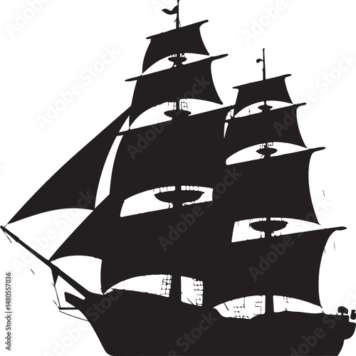 Silhouette of Shipping Vessels: This captivating image showcases an assortment of cargo ships. The stark silhouettes emphasize the sleekness of each vessel