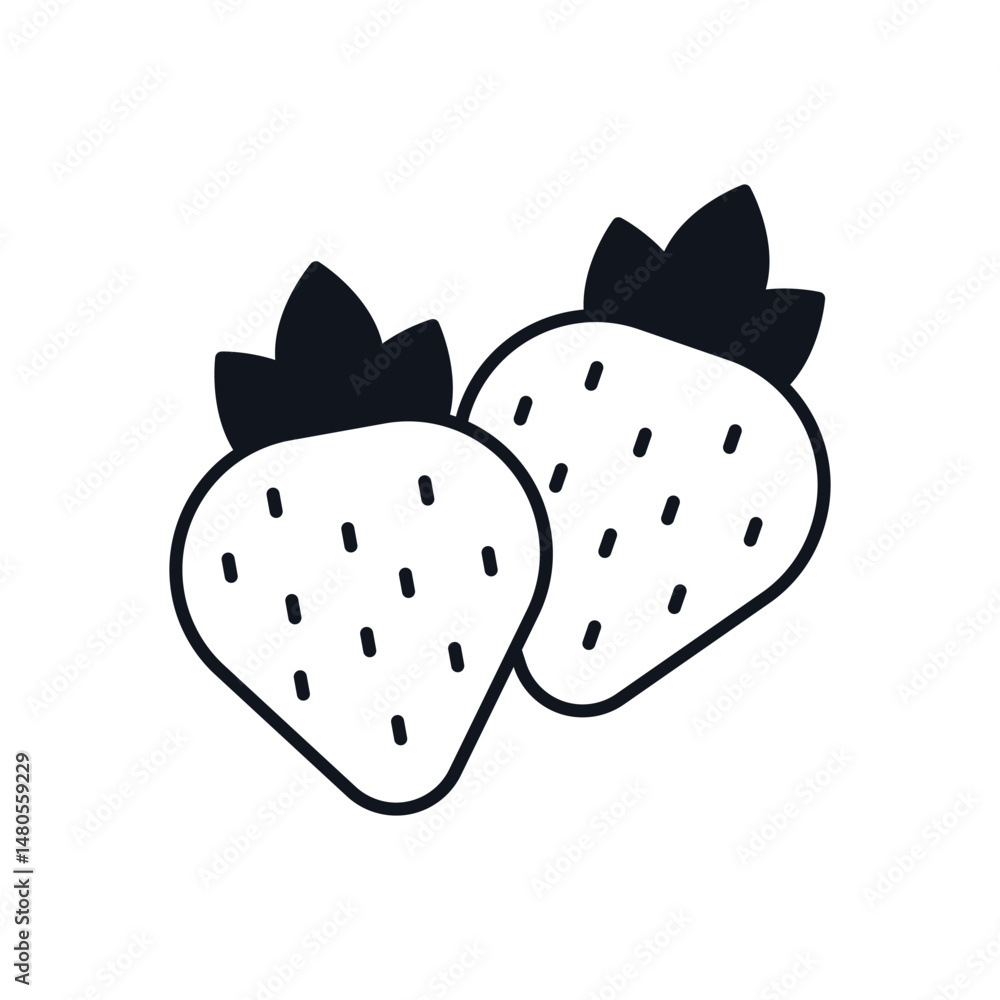 Strawberry Vector icon Strawberry Vector icon