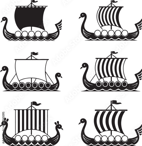 Silhouette of Shipping Vessels: This captivating image showcases an assortment of cargo ships. The stark silhouettes emphasize the sleekness of each vessel