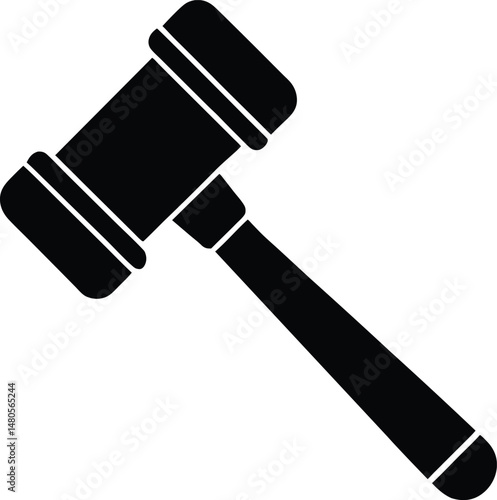 auction gavel icon vector illustration
