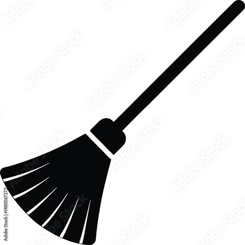broom item icon vector