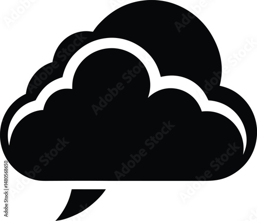 cloud weather icon vector illustration