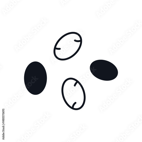 Chia Seeds Vector icon
