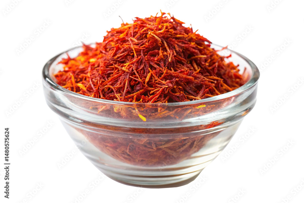 Fototapeta premium saffron in a bowl isolated