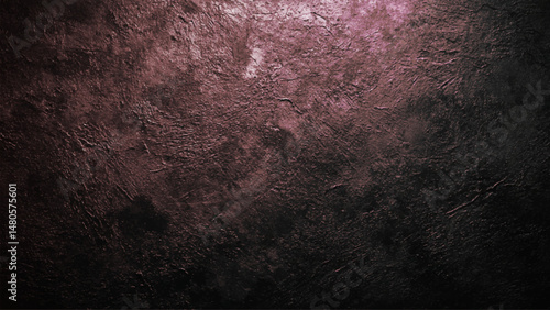 cracked stone wall background close up. Maroon grungy background