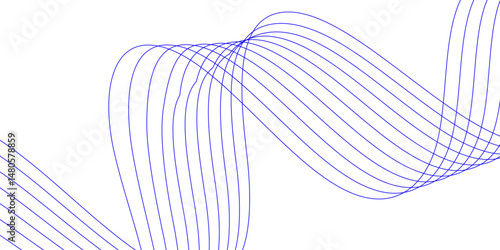 Abstract white background with a glowing abstract waves. Abstract wave element for design. Digital frequency track equalizer, Futuristic background design. Long exposure, Light painting photography.