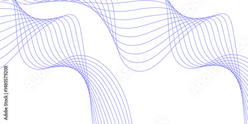 Abstract white background with a glowing abstract waves. Abstract wave element for design. Digital frequency track equalizer, Futuristic background design. Long exposure, Light painting photography.