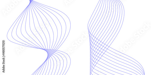 Abstract white background with a glowing abstract waves. Abstract wave element for design. Digital frequency track equalizer, Futuristic background design. Long exposure, Light painting photography.