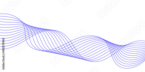 Abstract white background with a glowing abstract waves. Abstract wave element for design. Digital frequency track equalizer, Futuristic background design. Long exposure, Light painting photography.
