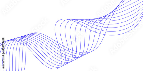 Abstract white background with a glowing abstract waves. Abstract wave element for design. Digital frequency track equalizer, Futuristic background design. Long exposure, Light painting photography.