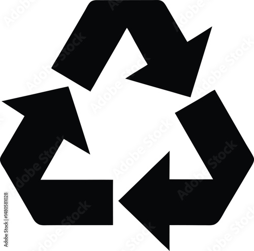 recycle symbol icon vector illustration