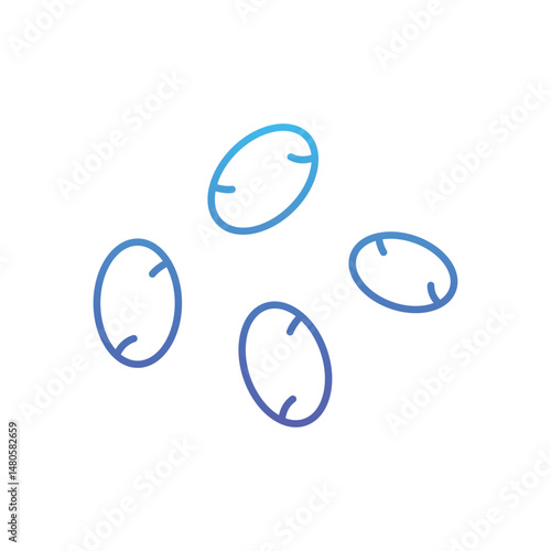 Chia Seeds Vector icon