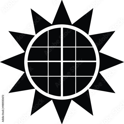solar energy icon vector illustration