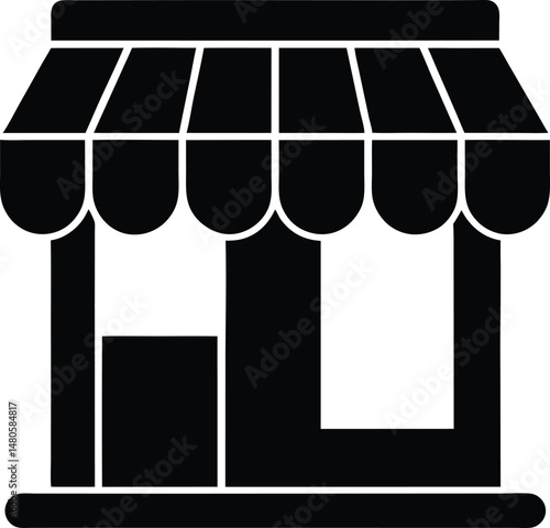 storefront shop icon vector illustration