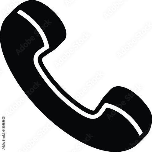 telephone receiver icon vector illustration