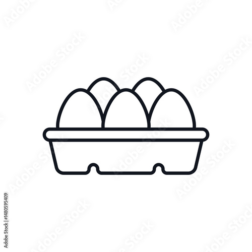 Eggs Vector icon