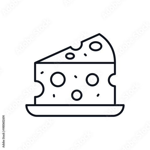 Cheese Vector icon