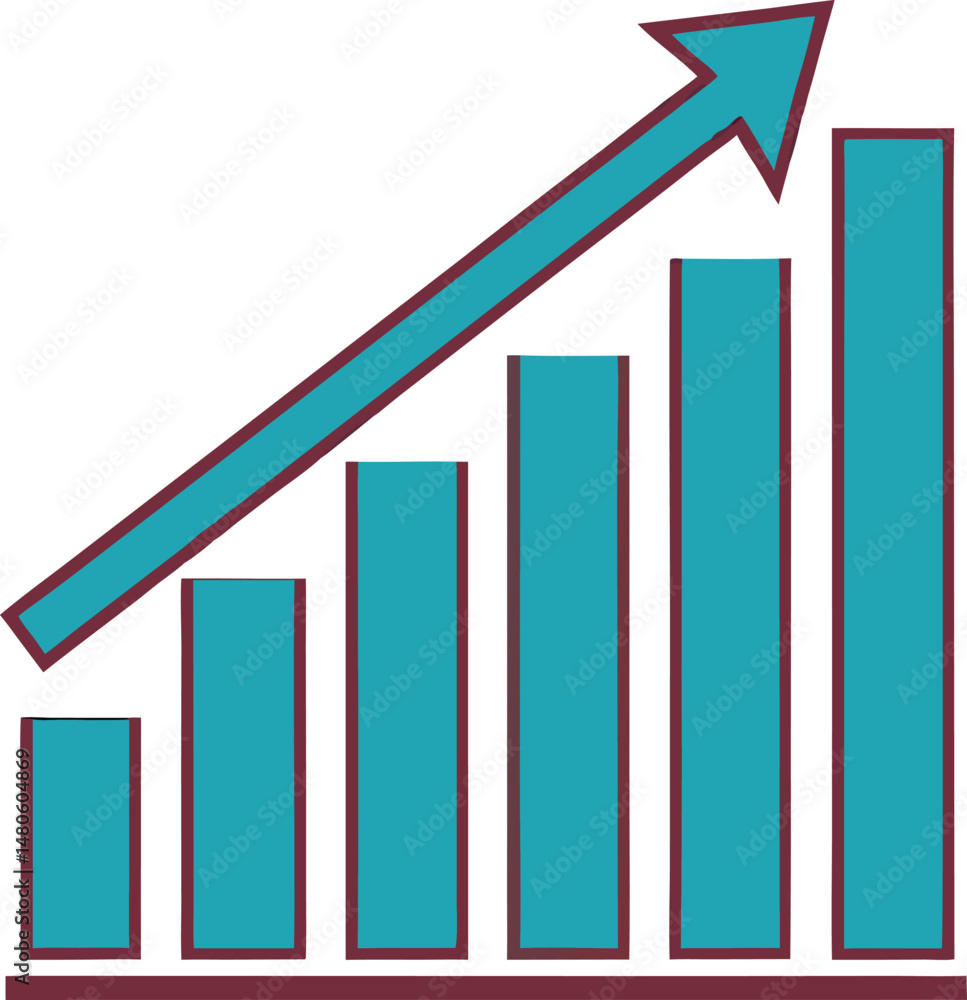 Business arrow chart growth icon Business arrow chart growth icon