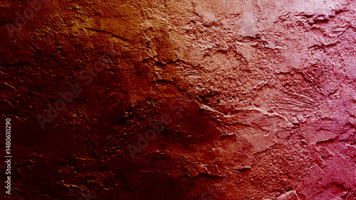 A warm, reddish background looks like soft suede. It's textured and has plenty of room for text. Grungy painted metal background features a weathered and worn texture with scratches and spots. The old