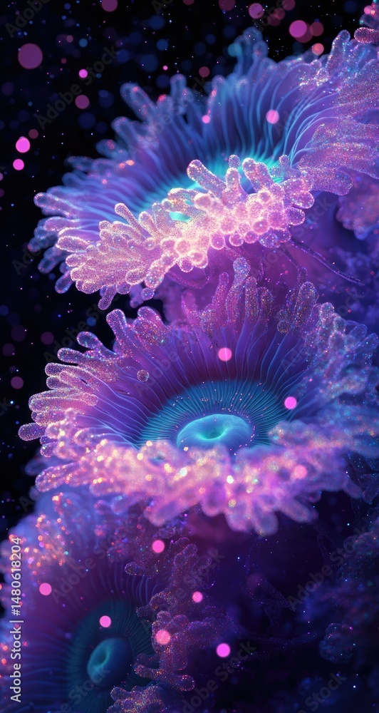 Fototapeta premium Vibrant Coral Reef with Underwater Macro.