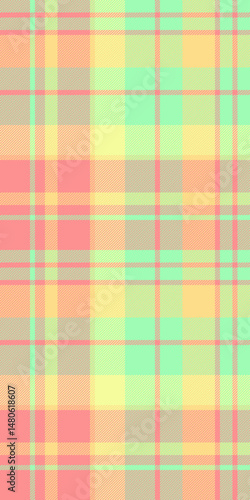 Pastel plaid pattern.  Soft, cheerful colors ideal for textile design, fashion, branding, and website backgrounds.  Evokes feelings of spring, happiness, and gentle femininity.