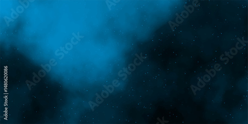 Blue stone grain background with copy space. Graphics design and web design, old style dark blue grunge texture. Watercolor painted mottled blue background with vintage marbled textured. 