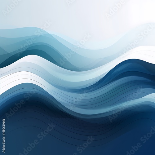 Wallpaper Mural Abstract Blue Wave Background. (1) Torontodigital.ca