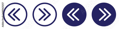 left and right icon. swipe left and right icon. swipe arrow icon. left and right arrows icon. backward and forward arrow icon. directional arrow symbol. back next icon button for app, ui and website.