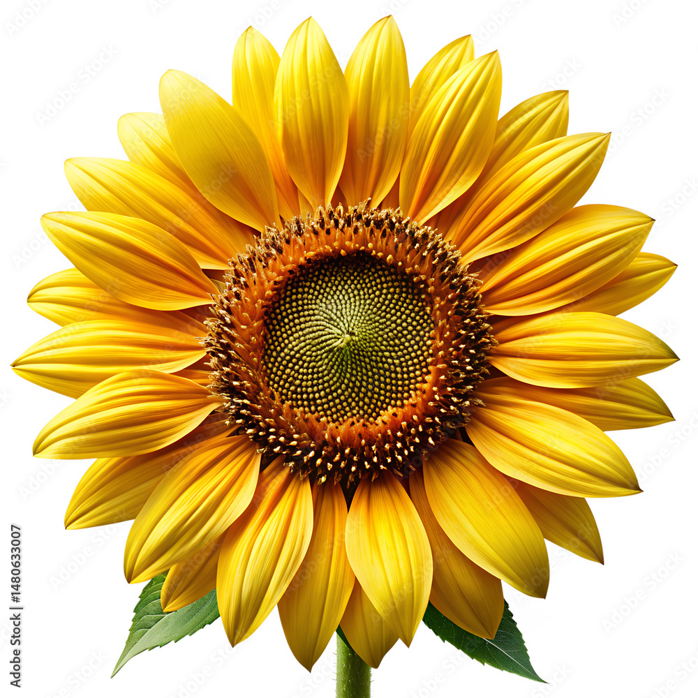 Fototapeta premium sunflower isolated on Transparent Background