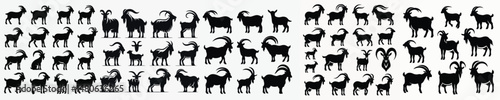 Vector goat silhouette