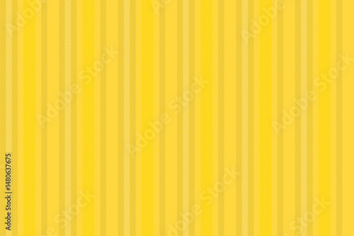 Contemporary vector pattern fabric, softness vertical stripe background. Durable seamless texture lines textile in shiny gold and yellow colors.