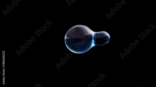 merging two water drops 