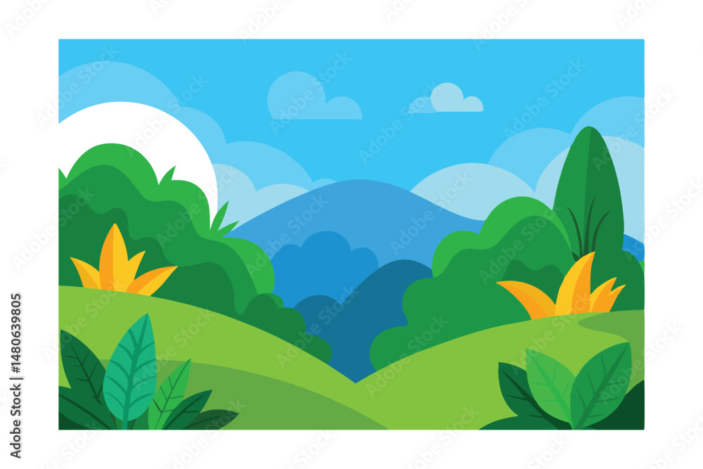 Obraz premium landscape with mountains