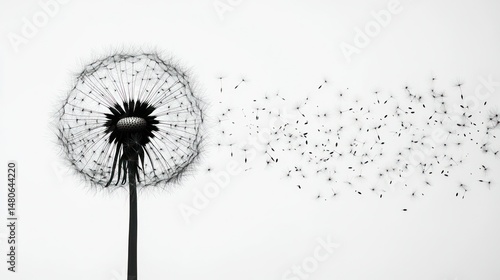 Wallpaper Mural Dandelion seed dispersal Torontodigital.ca