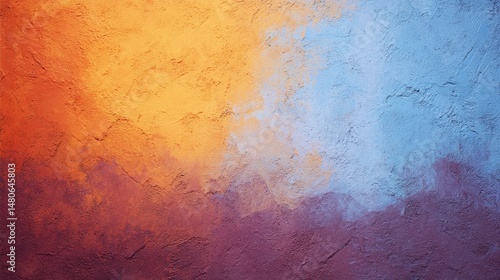 Colorful abstract grunge art with vibrant textures and gradient lighting, expressing bold creativity and dynamic energy.