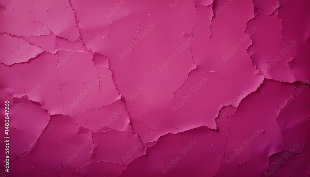 Obraz premium Vivid magenta texture cracked paint abstract background design element