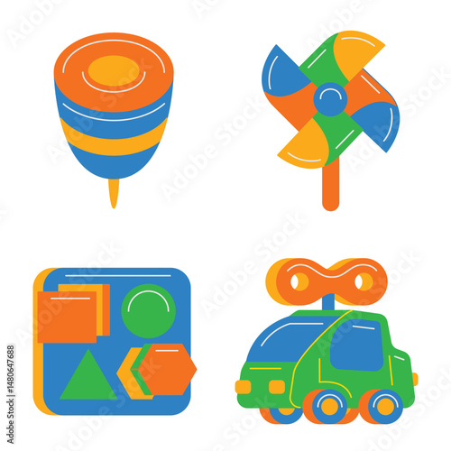 Kids Playground Vector Illustration