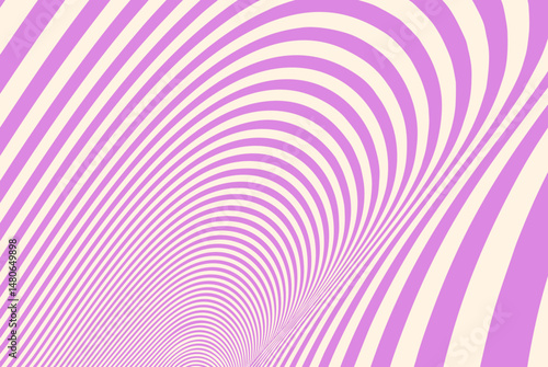 Groovy waves seamless pattern in orange and beige creating a fluid optical illusion. Modern geometric wave pattern background with distorted flowing lines and dynamic motion effect.