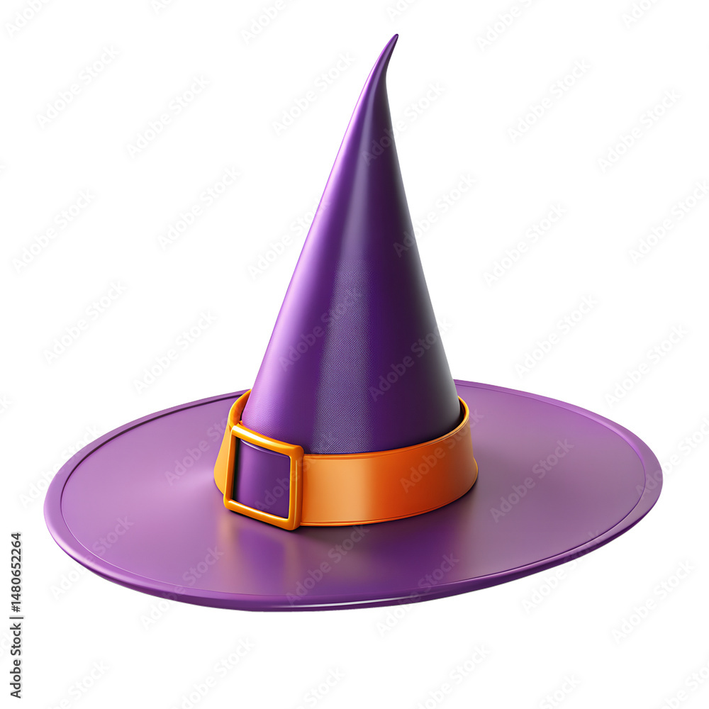 Fototapeta premium Halloween hat on Transparent Background