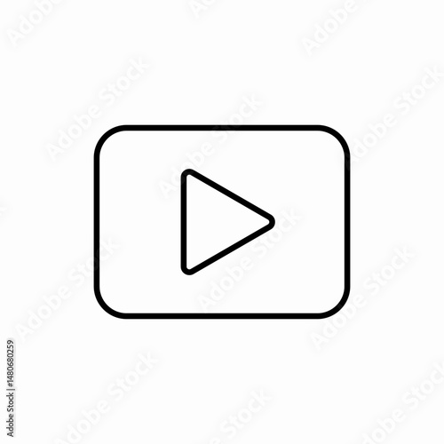 Free Download Play button media video icon vector sign - GFXLoad