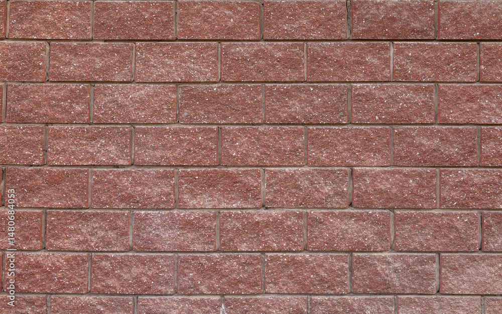 Obraz premium Brick wall with a red color